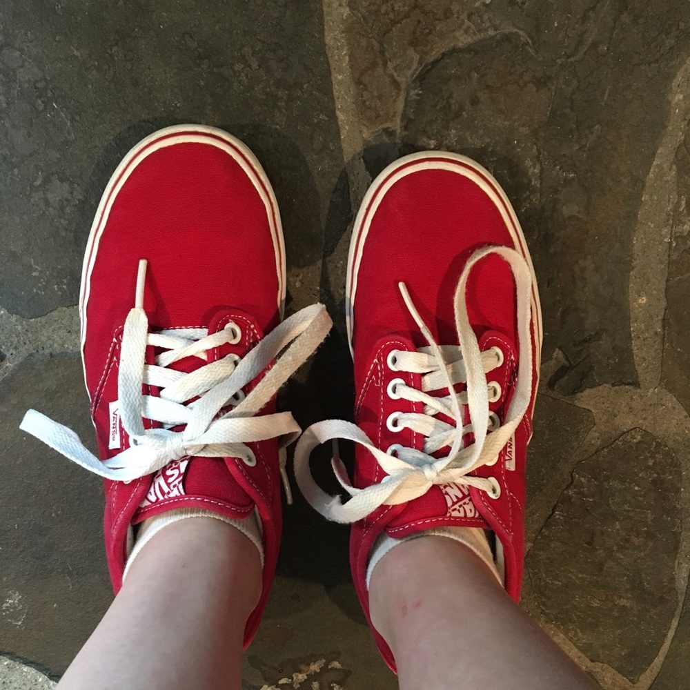 Women’s Red Vans